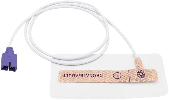 Sino-K Compatible Nollcorr Disposable Oximax Spo2 Sensor Probe MAX-N 9 Pins Neonate/Adult 12 Pack FDA/CE Approved