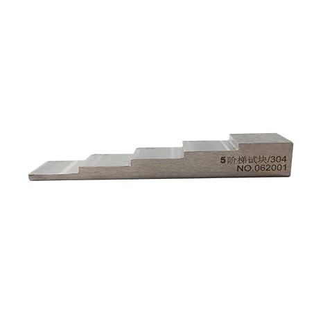 Thickness Calibration Block 5-step 2.54-5.08-7.62-10.16-12.7mm 304 stainless steel Calibration Block step wedge for Thickness Gauge