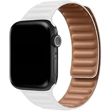 Microcase Apple Watch Series 10 42mm Uyumlu Mıknatıslı Deri Kordon Kayış - KY24-1
