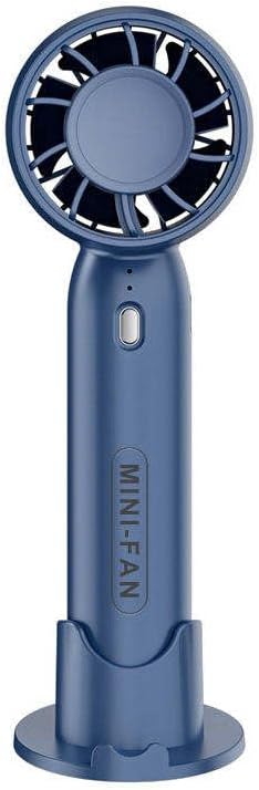 Mini Taşınabilir Şarjlı El Vantilatörü - Telefon Standı Özellikli, 3 Seviyeli Hız Ayarı, Sessiz Çalışma El Fanı