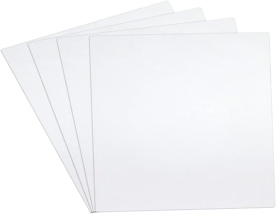 4 pcs ABS Plastic Sheets Boards 1.5mm White Plastic Board Sheets Flexible Than Glass Sheet Moldable Than Acrylic Sheet Moldable Plastic Sheets for Craft Fender Liner Home Decor(30 x 30cm)