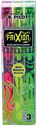 Pilot Frixion Erasable Highlighters Wallet Of 3 Pink/Yellow/Green