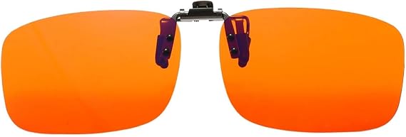 Blue Light Blocking Clip On Glasses, Computer and Gaming Eyewear for Better Night Sleep, Anti Eye Strain, Suitable for Screens, Games, TVs, Mobile Phones