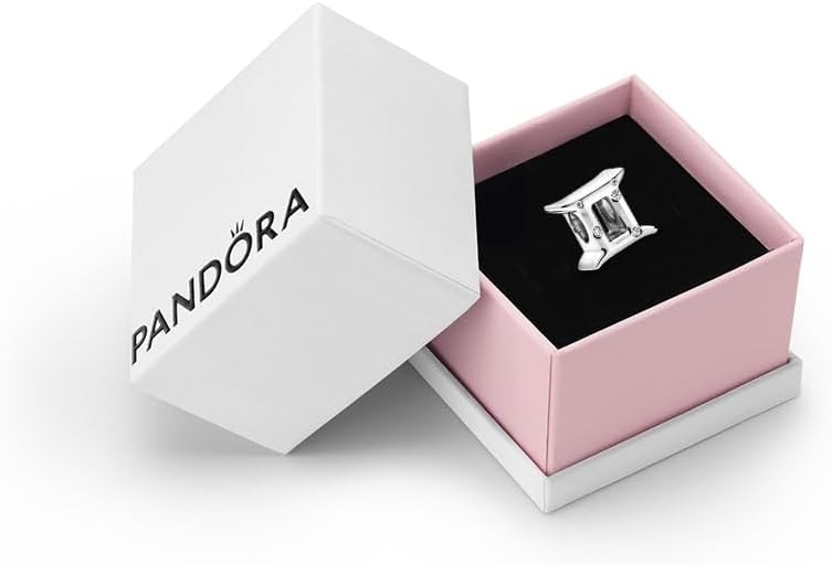PANDORA Moments, Sparkling Gemini Zodiac Charm, Gift Box