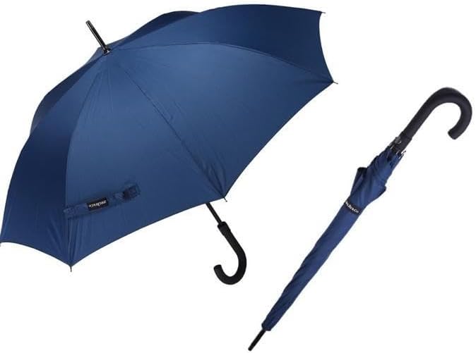 Zeus&Co. Esktra Dayanıklı Otomatik Lacivert Baston Şemsiye