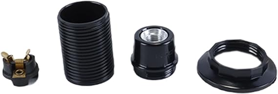 3 PCS Small Edison Screw E14 Lamp Holder,Bakelite Threaded E14 Pendant Socket & Lampshade Collar Ring CE Certification