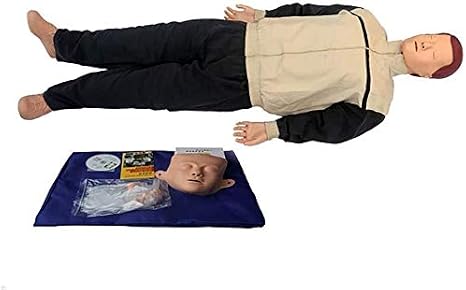 Simulator Artificial Respiration CPR First Aid Skills Training Manikin, Whole Body Cardiopulmonary Resuscitation Equipment for Teaching CPR Manikins Training Model