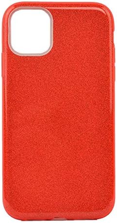 Spia Apple iPhone 11 Pro ile uyumlu Kılıf Kırmızı Jade Simli Silikon Kapak Orijinal Esnek İnce Geliştirilmiş Dayanıklı Darbe Karşıtı Koruyucu Yeni Nesil Tasarım (Apple iPhone 11 Pro, Kırmızı)