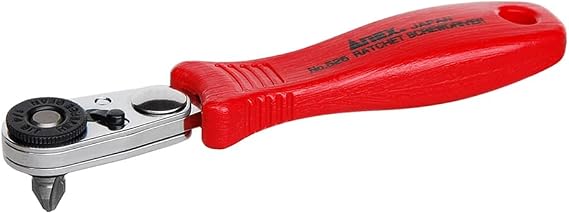 ANEX Ratchet Screwdriver, Offset, Compact Bit 52, Straight Type, With Ultra Short Bit No. 525