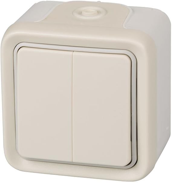 Legrand Plexo – Switch Switch Double Surface (Modern) White