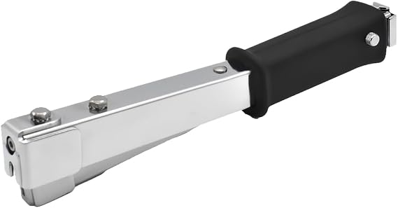 Air Locker A12 Professional Hammer Tacker Uses T50 Staples 1/4 Inch (AT50-06), 3/8 Inch (AT50-10), 1/2 Inch (AT50-12), 5/8 Inch (AT50-16)