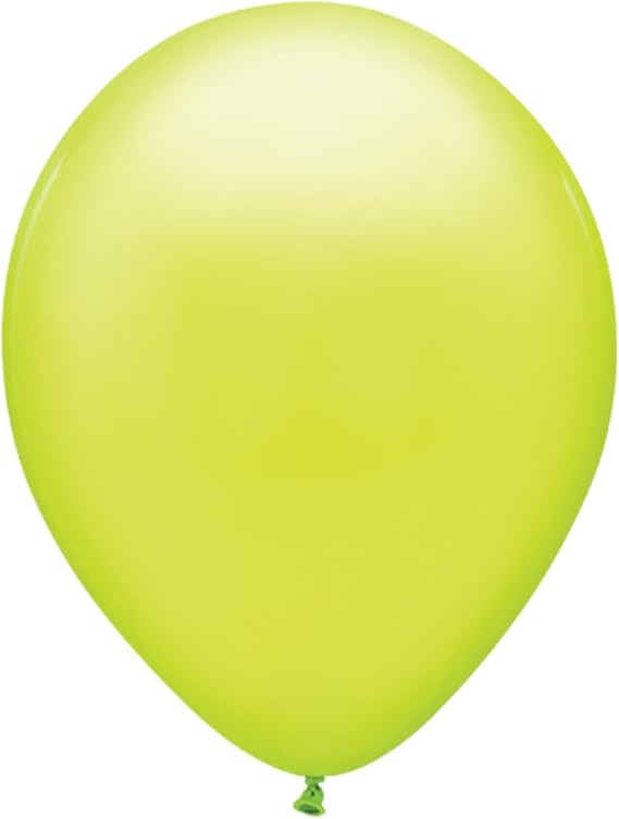 Qualatex 38358 Chartreuse 11"/11" Round Latex Party Balloons Pack of 100