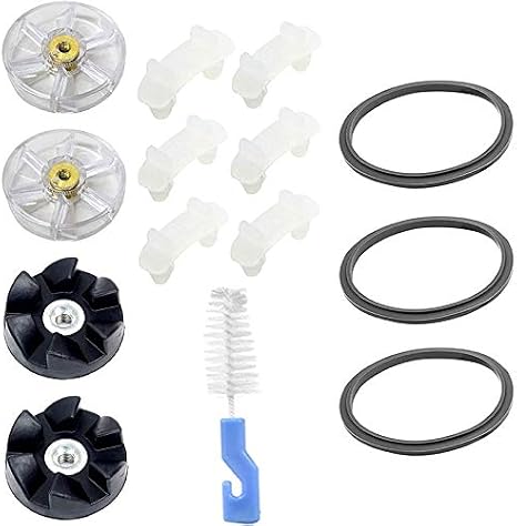 14Pcs Blender Replacement Kit for Nutribullet 900W 600W Silicone Rubber Gaskets Seal O Ring Shock Pad Motor Top Gears