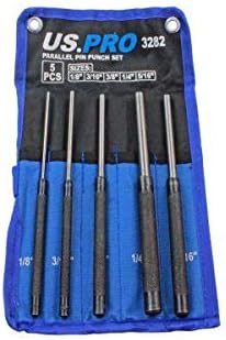 US PRO Tools 5pc Parallel Pin Punch Set 1/8" to 5/16" 3282