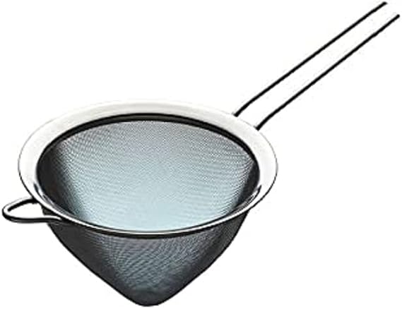 KitchenCraft Stainless Steel Fine Mesh Conical Sieve, 15 cm (6"), Silver