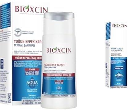 Bioxcin Aqua Thermal Kepek Karşıtı Şampuan 300 ml & Bioxcin Aqua-Thermal Yoğun Kepek Karşıtı Termal Şampuan 200 ml