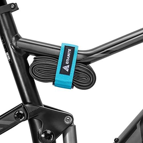 Granite Rockband MTB Frame Carrier Strap for Inner Tubes and Bike Tool Kit, Bike Storage Solution for Attaching Extra Gear on Your Mountain Bike, BMX Bike, Road Bike and Gravel Bike Turq
