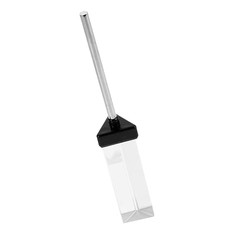 BESPORTBLE Prism Teaching Physics Education Tool Optical Prism for Decoration Optical Glass Triangular Prism Science Classroom Optics Kits Crystal Prisms Stainless Steel Transparent
