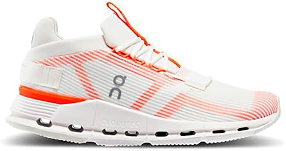 On Running Cloudnova Voidレディースランニングスニーカーシューズ未染色ホワイト - フレイム、USフットウェアサイズシステム、大人、女性、数字、M、6