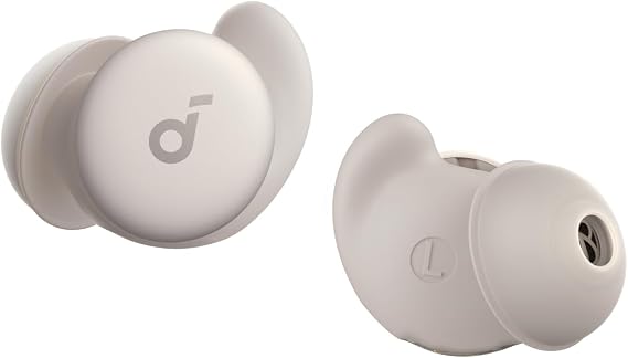 soundcore Sleep A20 by Anker Sleep Earbuds, Noise Blocking Sleep Headphones, Small Design for Side Sleepers, 80H Playtime, Stream Content via Bluetooth 5.3, Personal Alarm