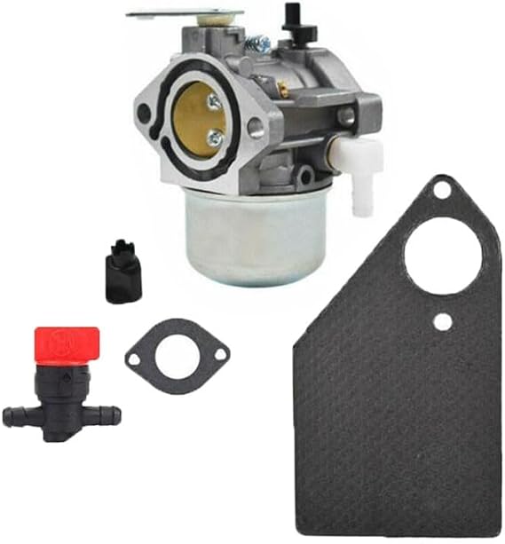 High-for Performance Carburetor for 13HP IC Engines, Includes Direct-Pass Switch and Gaskets, Metal Construction for Fuel Efficiency, Silver