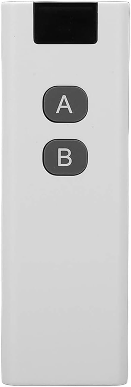Remote Control Switch, 2 Button Long Range Transmitter Wireless Gate Remote Control 433 MHZ Remote Control Garage Door Receiver for Lights Garage Door