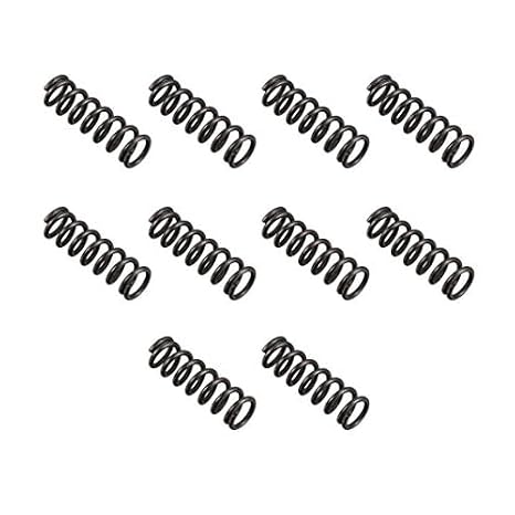 TA-VIGOR 10Pcs Compressed Spring, 8mm OD, 1.2mm Wire Size, 25mm Free Length, Spring Steel Construction Extended Mechanical Compression Springs for Home Repairs, DIY Projects