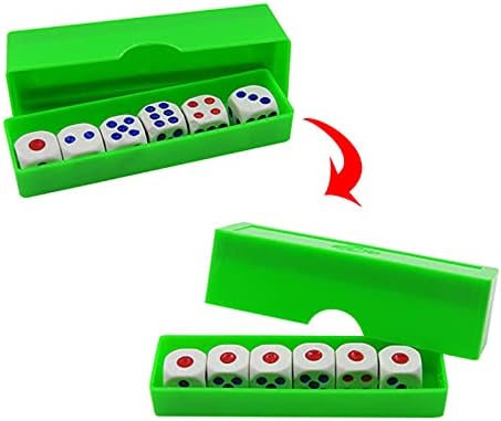 SUMAG Magic Tricks Prediction Dices Six Die Flash Change Magia Close Up Gimmick Prop Toy