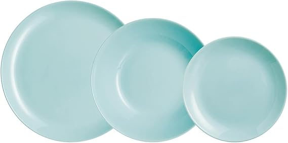 Luminarc Diwali Turquoise Opal Tableware Microwave Safe Refrigerator Stackable