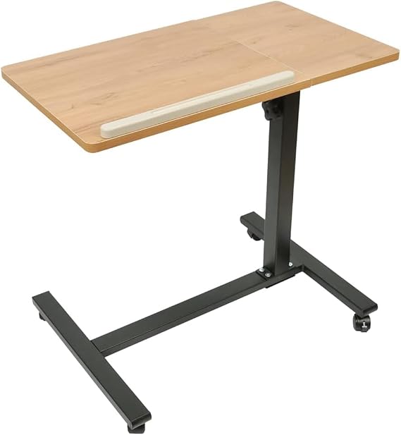 Classic Lectern Stand, Height Adjustable Mobile Podium, Multi-Purpose Tabletop For Speech, Lecture, Church, Reading Or Laptop Desk With Edge Stopper