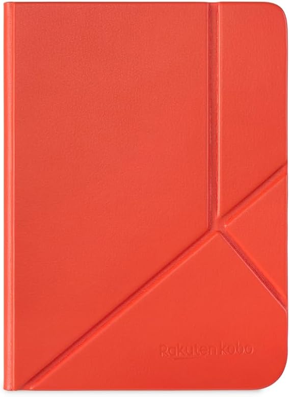 Kobo Clara Colour/BW için SleepCover Kılıf - Cayenne Kırmızısı | Bekleme/Uyanış Teknolojisi | PU Deri | Kobo Clara Colour/BW 6 inç e-Okuyucu ile uyumludur