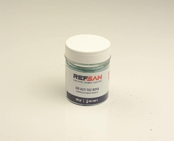 REFSAN Seramik Toz Boya Sır Altı 370 Su Yeşili 100 gr