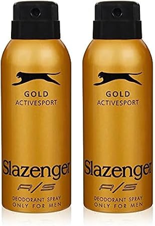 Slazenger Activesport Gold Deodorant Spray (150 ml) 2 pack