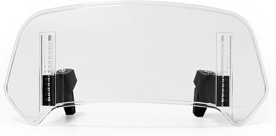 Motorcycle Windscreen for Svartpilen 401 Vitpilen 401 – Adjustable Motorcycle Screen, Clip-On Windshield Extension, Motorbike Wind Deflector Protection,A-Transparent-28cm×12cm