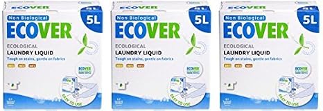 (3 PACK) - Ecover - Laundry Liquid Non Bio. | 5000ml | 3 PACK BUNDLE by ECOVER (UK)