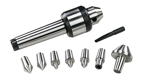 Multi Point Precision MT4 Multiple Point Bull Nose Revolving Center with 7 Nos Interchangeable Tips Points 4MT