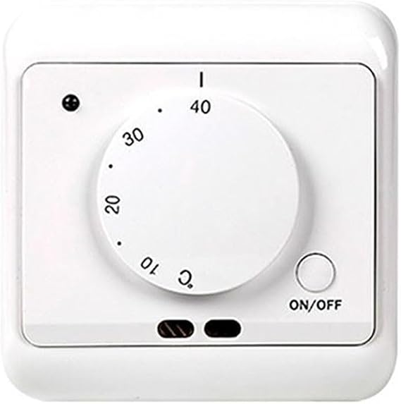 ME720 Mechanical Heating Thermostat 16A Accurate Temperature Control 110V-230V Easily Knob Adjustment for Home Office Commercial