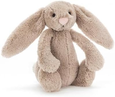 Jellycat Beige shy rabbit (small) - L: 8 cm x L: 9 cm x H: 18 cm