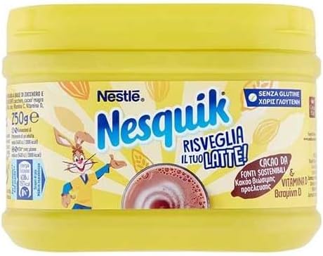 Nesquik Opti-Start Cacao Solubile per Latte Barattolo, 250g