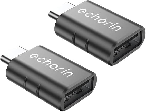 (İkili) OTG Akıllı Giriş USB 3.0 to Type-C Dönüştürücü Adaptör Çevirici 5Gbps, iPhone 16, Pro, Pro Max, M2, M3, M4 MacBook Pro, Air, iPad Pro ve Galaxy S25, S24, S23 ve Tabletler ile Uyumlu