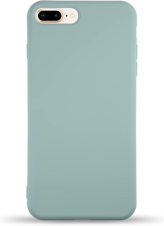 KZY Contact Velvet Launch Silicone Case Inside Compatible with Cover Compatible with Apple iPhone 8 Plus - Turquoise