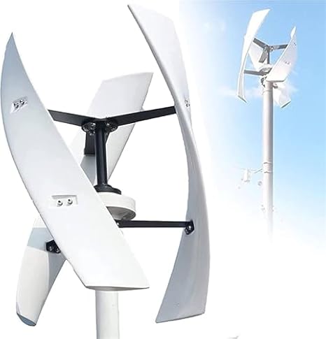 Horizontal Wind Turbine Generator Kit with Charge Controller Vertical Turbines Generator Energy，Upgraded 10000W 12000W Wind Vertical Axis Turbine Generator Kit for 12V 24V 48V 220V with MPPT