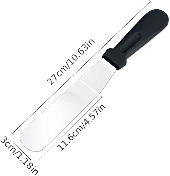 Paslanmaz Çelik L Tipi Pastacı Spatulası – Krema Düzeltme Ve Pasta Şekillendirme Bıçağı