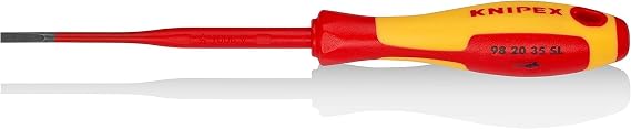 KNIPEX Screwdriver (Slim), VDE-Tested 202 mm, 98 20 35 SL