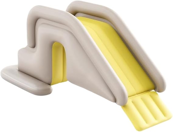 BtcFu Pool Slide, Water Slide, Kids, Inflatable Pool Slide, Toy, Water Slider, Water Play, Convenient Installation, Suitable for Indoor/Outdoor/Beach/Pool/Garden/Backyard/Summer Water Party Yellow