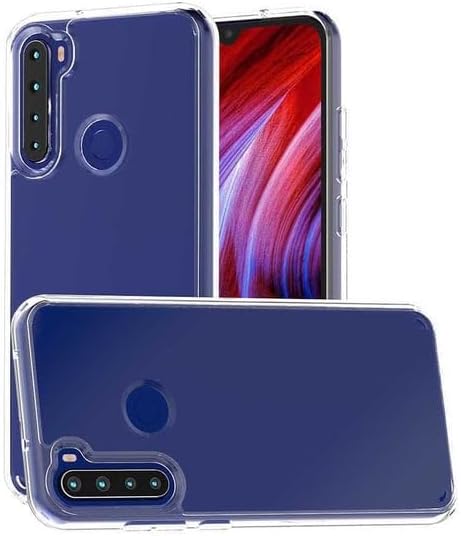 ile uyumlu Şeffaf Clear Silikon Yüksek Kalite Darbeye Dayanıklı Şık Telefon Kılıfı (Xiaomi Redmi Note 8)