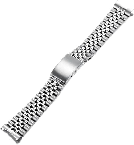 18mm 19mm 20mm jubilee stainless steel metal watch band strap bracelet,solid 316L Watch band fit for rolex seiko watch