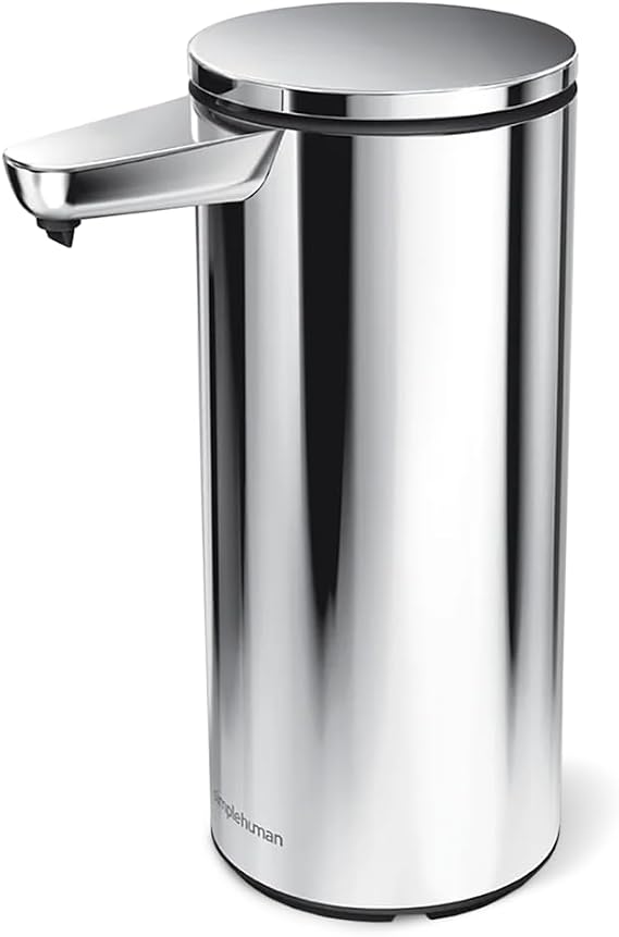 simplehuman Sensor Pump, 414ml Automatic Soap Dispenser, Polished