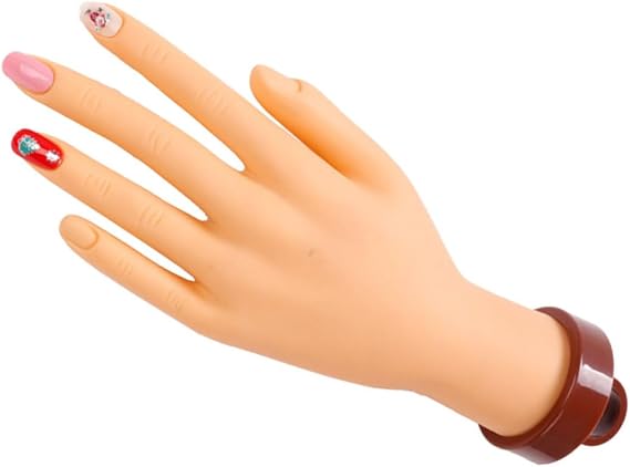 Art Reusable Manicure for Nail Model Training Hand Practice and Practising, Lightweight Pvc Fake Suitable Students