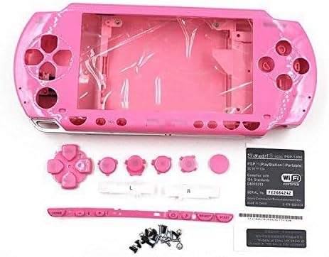 Housing Case Shell Cover With Buttons Screwdrivers For PSP 1000 1001 (Pink)